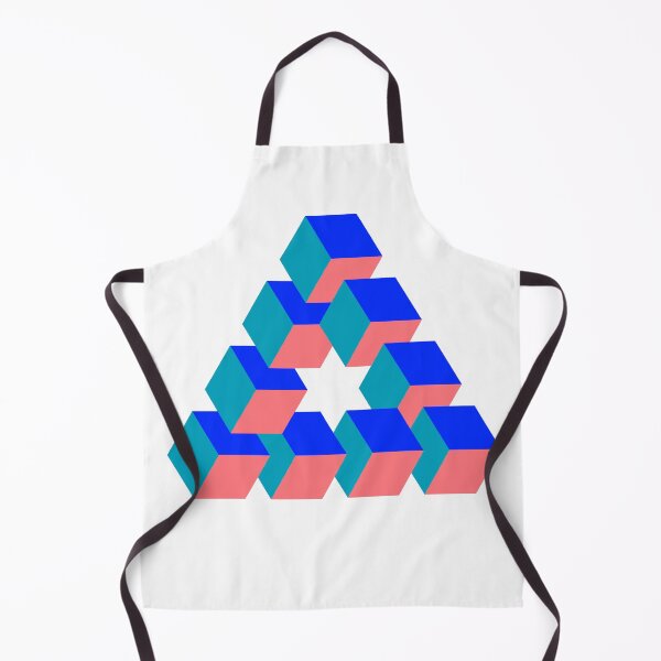 Item preview, Optical illusion triangle #6 - blues and salmon designed and sold by DaveDanchuk.