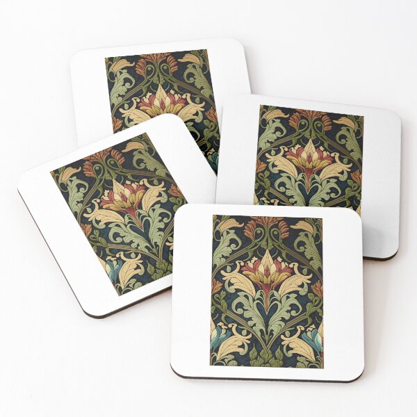 Item preview, Floral Garden Botanical Print with Fall Gold Flowers and Leaves designed and sold by FloralFancy.