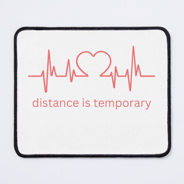 Item preview, Distance Relationship: Distance Is Temporary But Our Love Is Permanent Essential T-Shirt designed and sold by Tarikbouchmal.