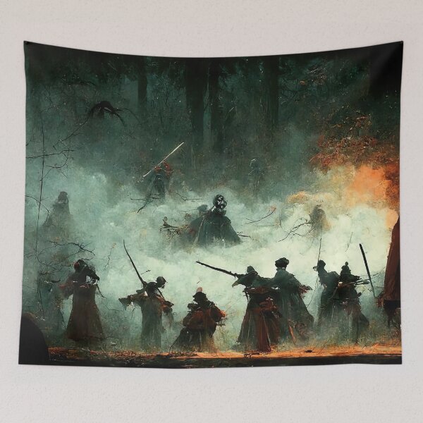 Item preview, Battle in the dark forest  designed and sold by SikstiNain.