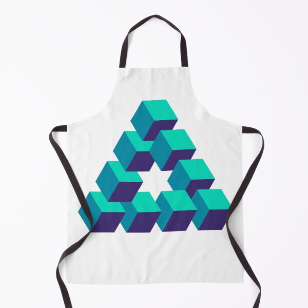 Item preview, Optical illusion triangle #7 - greens & blue designed and sold by DaveDanchuk.
