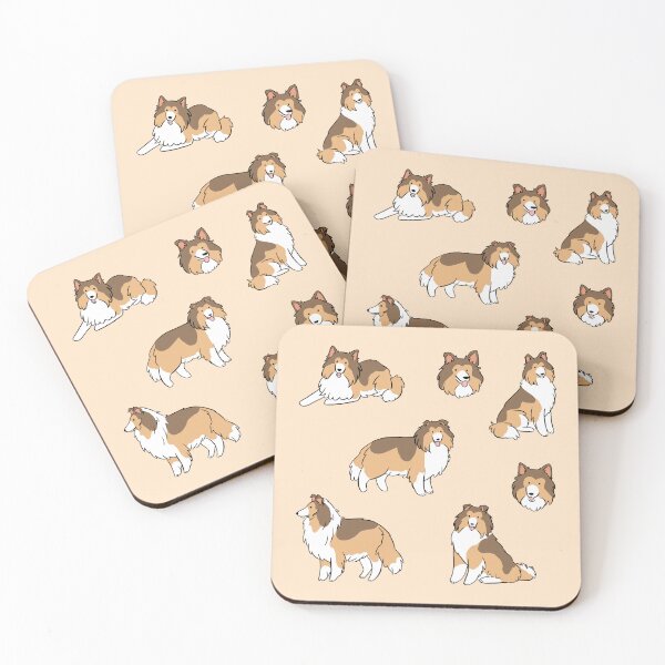 Item preview, rough collie cute illustration pack designed and sold by Yarafantasyart.