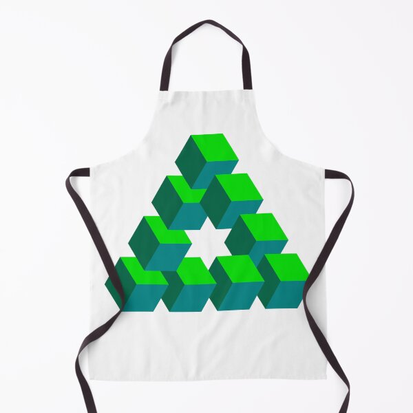 Item preview, Optical illusion triangle #8 - greens designed and sold by DaveDanchuk.