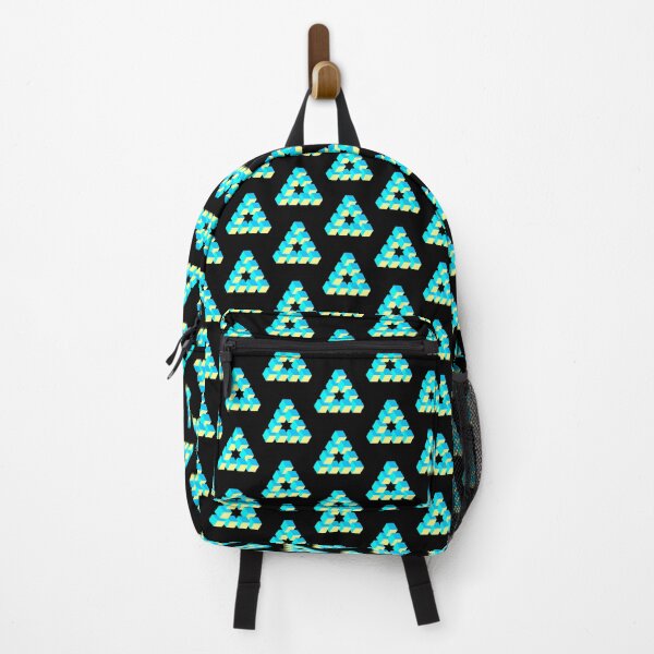 Item preview, Optical illusion triangle #9 - blues & yellow designed and sold by DaveDanchuk.