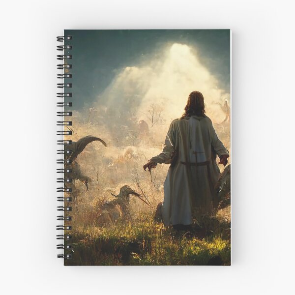 Item preview, Jesus hunting dinosaur designed and sold by SikstiNain.