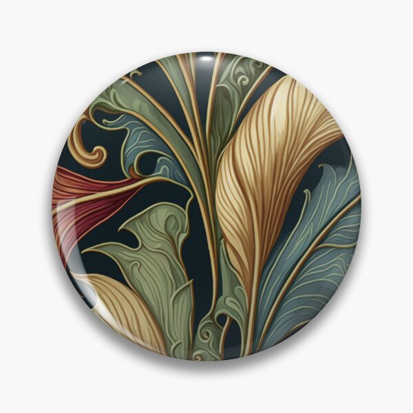 Item preview, Floral Garden Botanical Print with Fall Gold Flowers and Leaves designed and sold by FloralFancy.