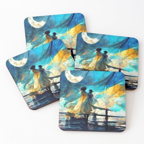Item preview, Dancing with the moon over the sea designed and sold by SikstiNain.