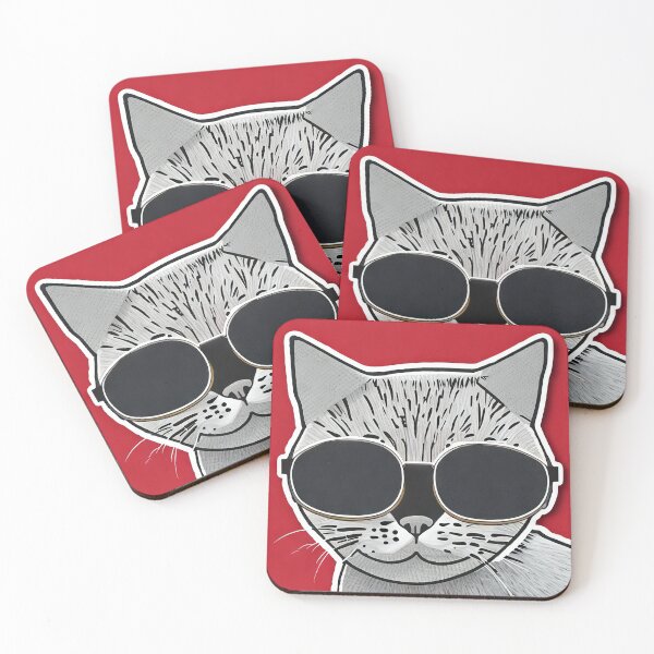 Item preview, Cool Cat with Sunglasses designed and sold by Eggshellent.