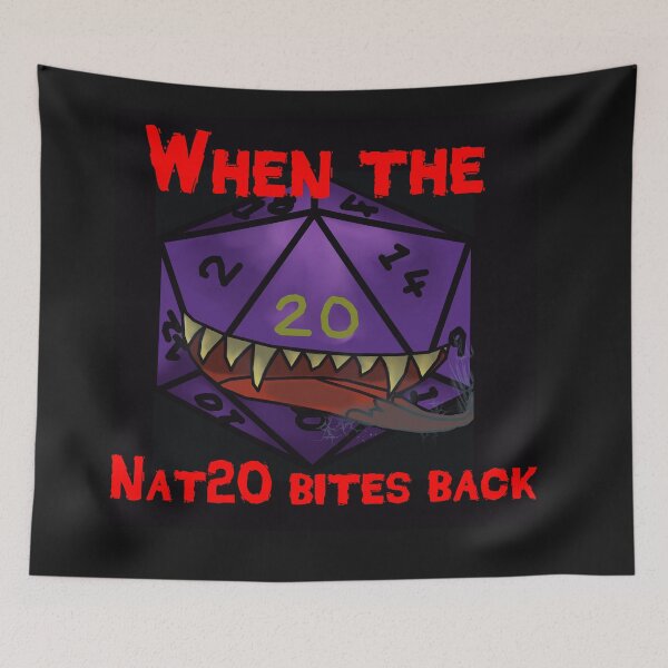 Item preview, when the nat 20 bites back designed and sold by ninjapenguin89.