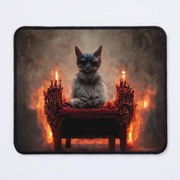 Item preview, Cat throne in hell designed and sold by SikstiNain.
