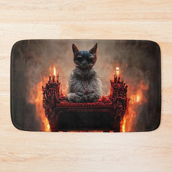 Item preview, Cat throne in hell designed and sold by SikstiNain.