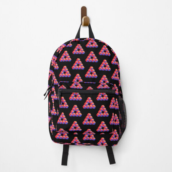 Item preview, Optical illusion triangle #10 - red, peach & blue designed and sold by DaveDanchuk.