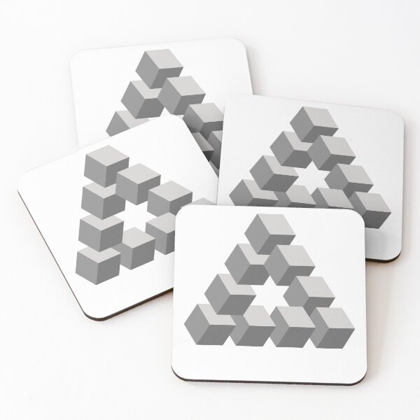 Item preview, Optical illusion triangle #12 - greys designed and sold by DaveDanchuk.