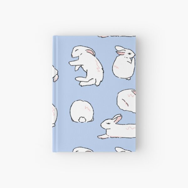 Item preview, White Bunny Set Pattern Blue Background designed and sold by aymeigh.