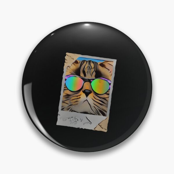 Item preview, Cool Rainbow Glasses Pop Art Cat Funny Happy Witty Joke Sarcastic Spiritual Animal Birthday Gift designed and sold by EpsilonEridani.