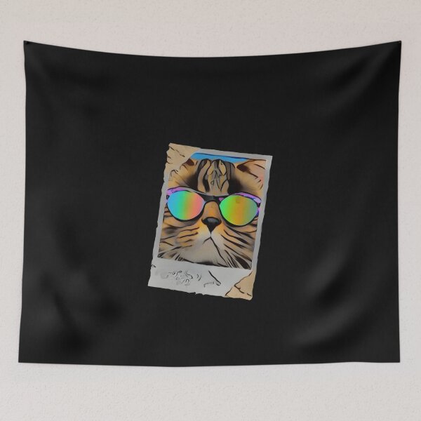Item preview, Cool Rainbow Glasses Pop Art Cat Funny Happy Witty Joke Sarcastic Spiritual Animal Birthday Gift designed and sold by EpsilonEridani.