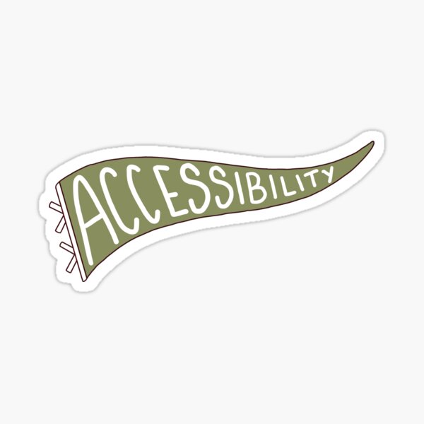 Item preview, Accessibility Pennant Sage Green designed and sold by harwellpb.