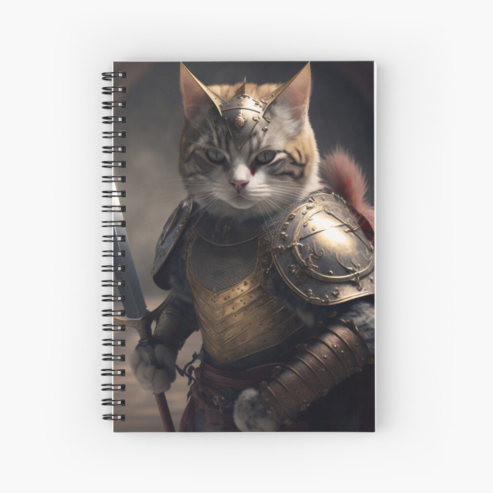 Cat Knight with sword