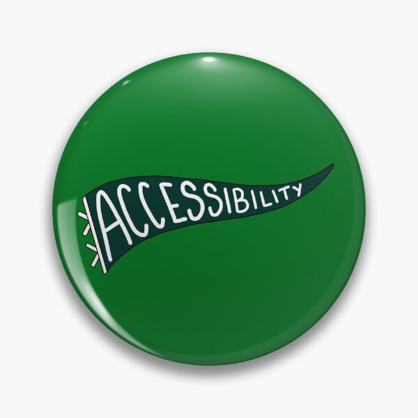 Item preview, Accessibility Pennant Hunter Green White Letters designed and sold by harwellpb.