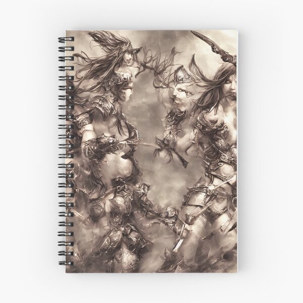 Item preview, Fantasy female warriors fighting designed and sold by David-Howells.