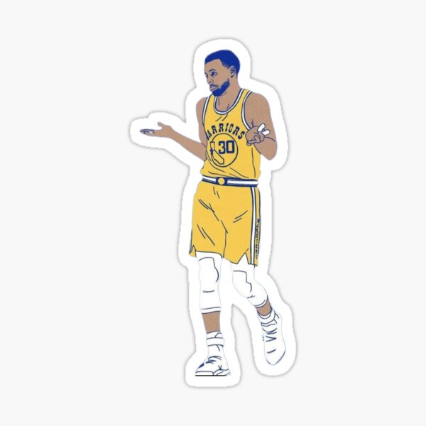 Stephen Curry Shrug, steph curry 3-point shooting stroke Sticker for Sale  by ArtOfClothes Redbubble