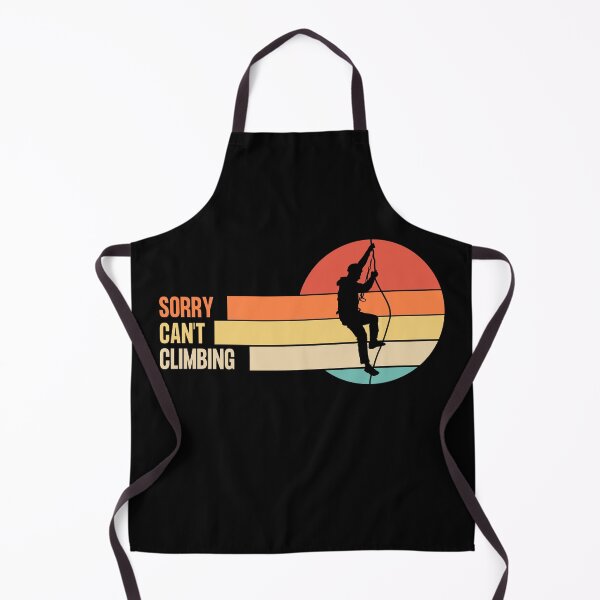 Item preview, Funny Retro Sorry Can't Climbing designed and sold by LaughingHorseCo.