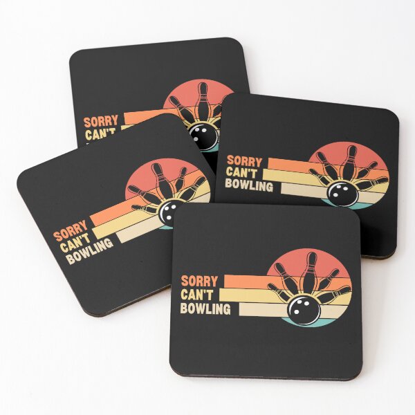 Item preview, Funny Retro Sorry Can't Bowling designed and sold by LaughingHorseCo.