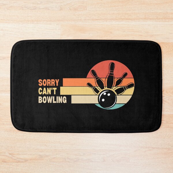Item preview, Funny Retro Sorry Can't Bowling designed and sold by LaughingHorseCo.