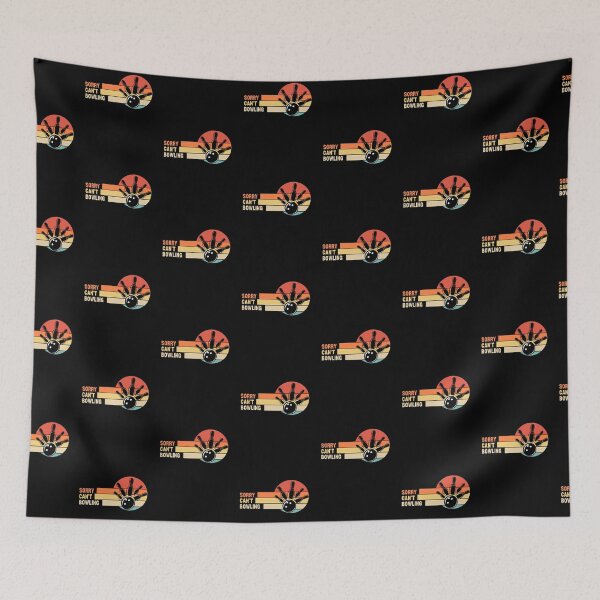 Item preview, Funny Retro Sorry Can't Bowling designed and sold by LaughingHorseCo.
