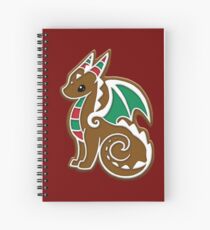 Gingerbread Dragon Spiral Notebook