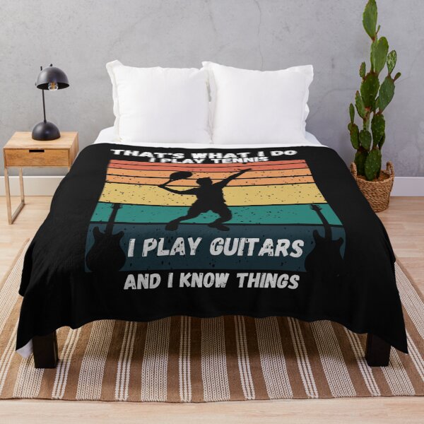 Item preview, That's What I Do I Play Tennis I Play Guitars And I Know Things Funny designed and sold by greatmar1.