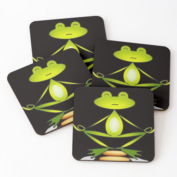 Item preview, Zen Frog Meditating designed and sold by RedBerryBliss.