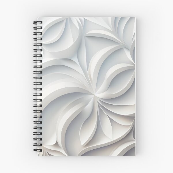Item preview, White Smooth Modern Pattern Digital Painting designed and sold by CodeAndColors.