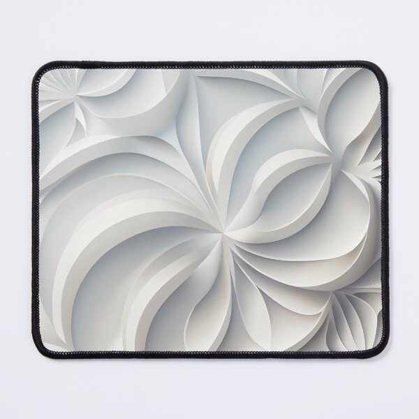 Item preview, White Smooth Modern Pattern Digital Painting designed and sold by CodeAndColors.
