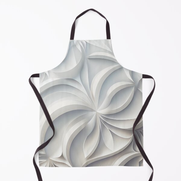 Item preview, White Smooth Modern Pattern Digital Painting designed and sold by CodeAndColors.