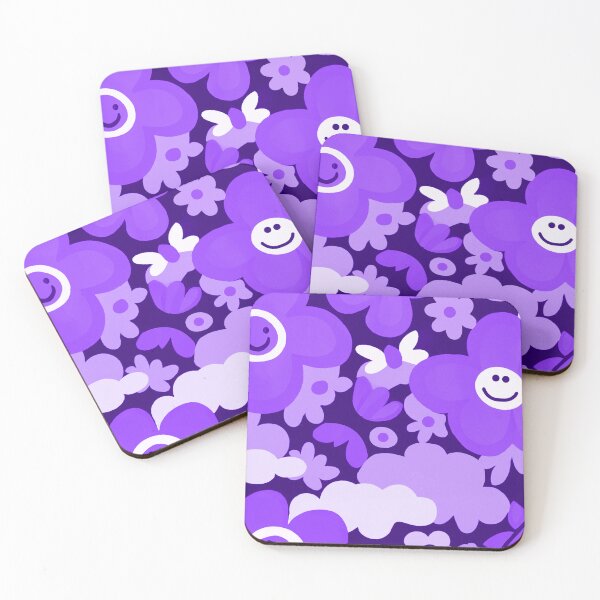 Item preview, blue floral pattern designed and sold by Timegraf.