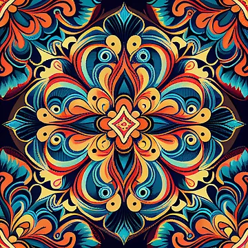 Vorschaubild zum Design Bold Bohemian Pattern Digital Painting von CodeAndColors