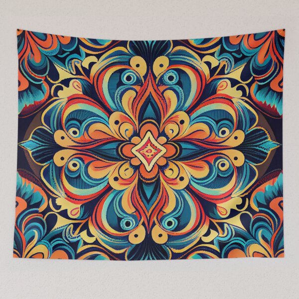 Item preview, Bold Bohemian Pattern Digital Painting designed and sold by CodeAndColors.
