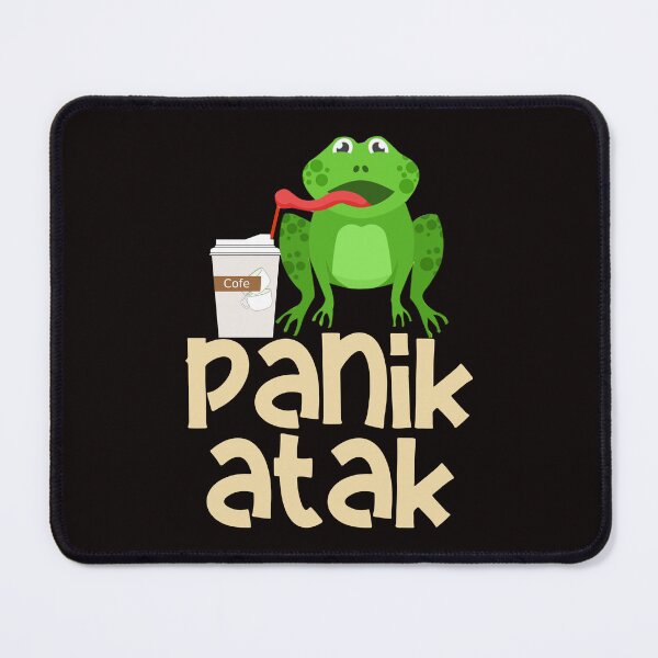 Item preview, Panik Atak - Funny Green Frog Drinking Ice Cofy designed and sold by leo121687.