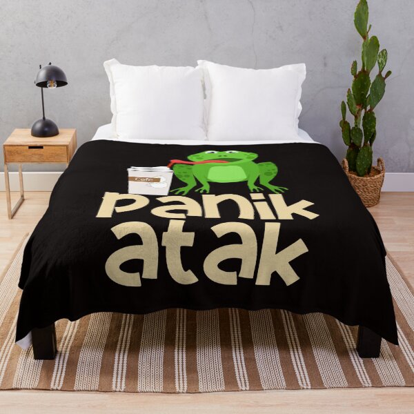 Item preview, Panik Atak - Funny Green Frog Drinking Ice Cofy designed and sold by leo121687.