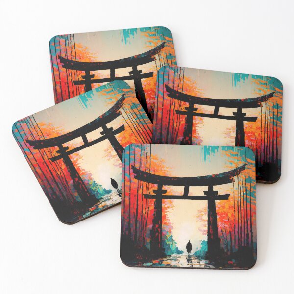 Item preview, Abstract Kyoto Shrine | Kyoto in Summer  designed and sold by CosmicLoots.