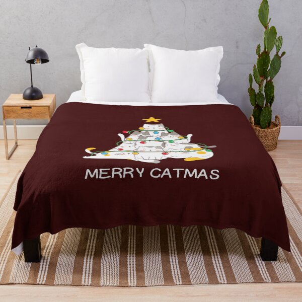 Item preview, Funny Black Cat Pushing Christmas Tree designed and sold by elkingo.