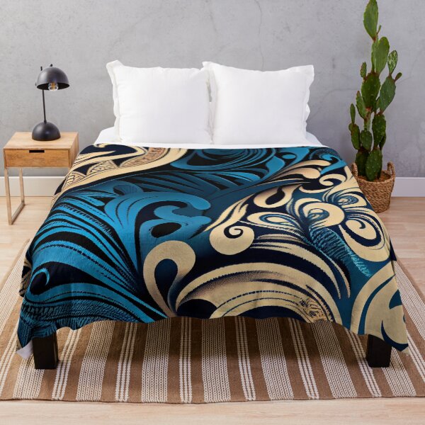 Artikelvorschau, Designer Soft Pacific Islander Pattern Digital Painting entworfen und verkauft von CodeAndColors.