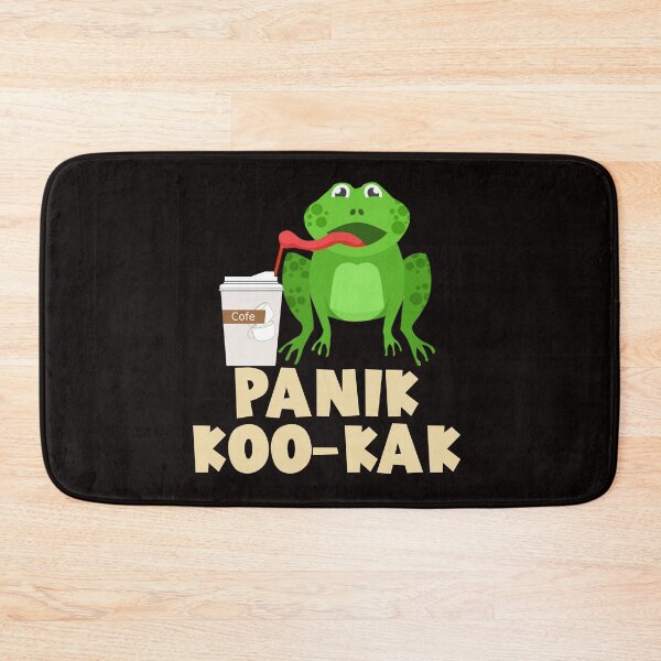 Item preview, Panik Koo-kak - Funny Green Frog Drinking Ice Cofy designed and sold by leo121687.