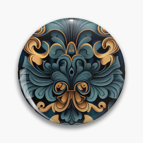 Artikelvorschau, Baroque Transitional Pattern Digital Painting entworfen und verkauft von CodeAndColors.