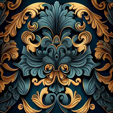 Vorschaubild zum Design Baroque Transitional Pattern Digital Painting von CodeAndColors