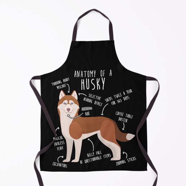Item preview, Red Siberian Husky Dog Anatomy designed and sold by Clara Hollins.