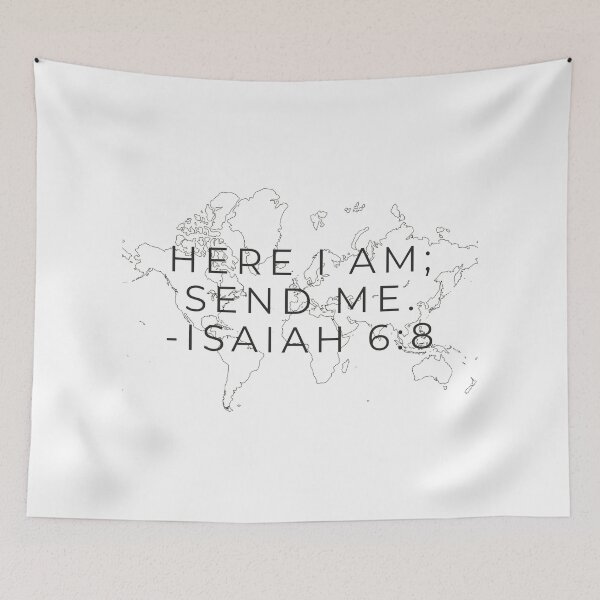 Item preview, Here I am Send Me Isaiah 6:8 designed and sold by Chckncrmmchn.