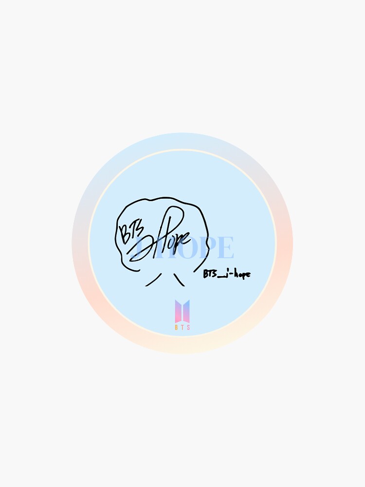 BTS J-Hope Signature Sticker