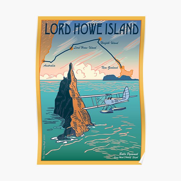 Lord Howe Island Francis Chichester's Gipsy Moth Poster